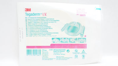 3M 1655 Tegaderm IV Transparent Film Dressing with Border 3-1/2 x 4-1/2inch